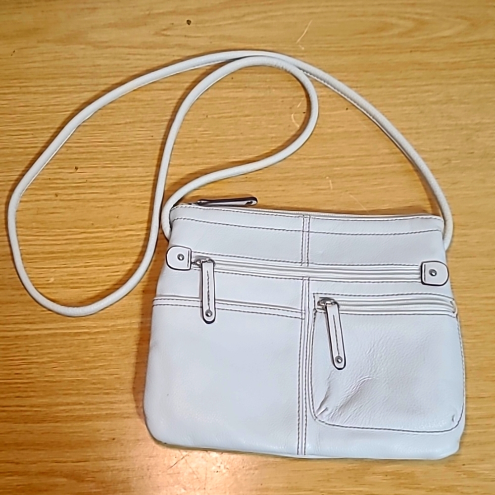 Tignanello White Crossbody Bag